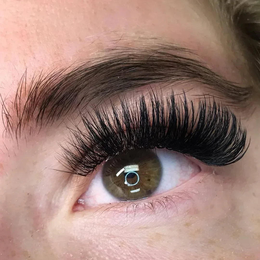 Mega volume lashes at Sugaring NYC McKinney — dramatic, bold statement lash result